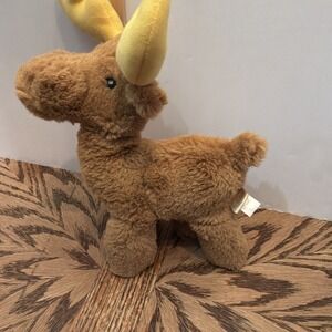 Manhattan Toy Co Brown Moose Reindeer Plush 9" Stuffed Animal Toy Brown Soft